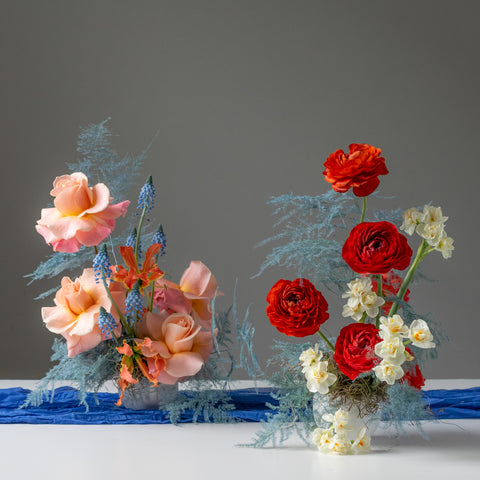 Floral Moments (white vase)