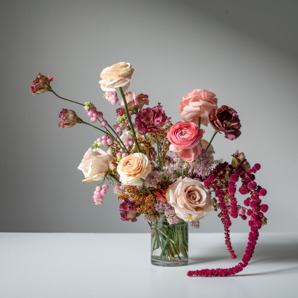 Simple Glass Bud Vase | Order Minimalist Wedding & Event Flowers (GTA)