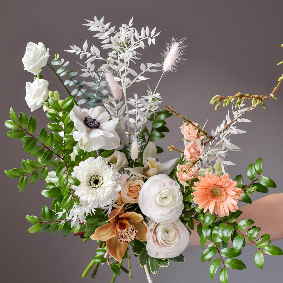 MONTHLY Subscription : Hand-tied bouquet wrapped in paper with DELIVERY —  Cornell Florist